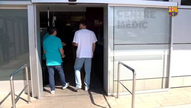 Christensen having a medical check-up